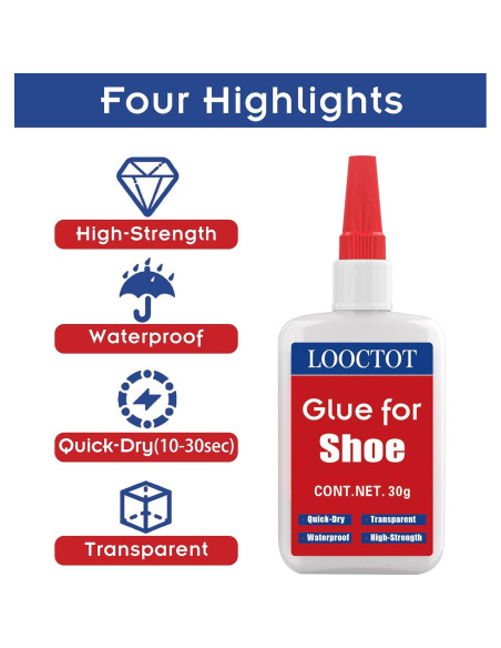 Pegamento para Zapatos LOOCTOT 30g Transparente Impermeable Pegamento para Zapatos LOOCTOT 30g Transparente Impermeable