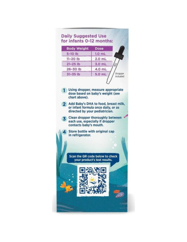 DHA para Bebés Nordic Naturals 118 ml - 1050 mg Omega-3