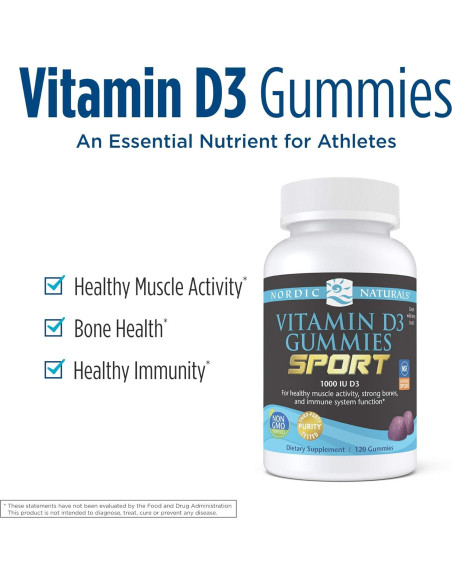 Gomitas de Vitamina D3 Nordic Naturals 1000 UI - 120 Porciones Gomitas de Vitamina D3 Nordic Naturals 1000 UI - 120 Porciones