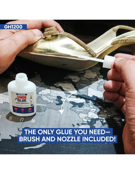 GH1200 Pegamento para Zapatos 20g con Brocha y Boquilla GH1200 Pegamento para Zapatos 20g con Brocha y Boquilla