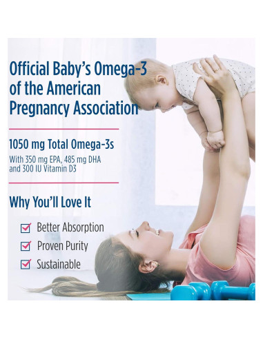 DHA para Bebés Nordic Naturals 118 ml - 1050 mg Omega-3