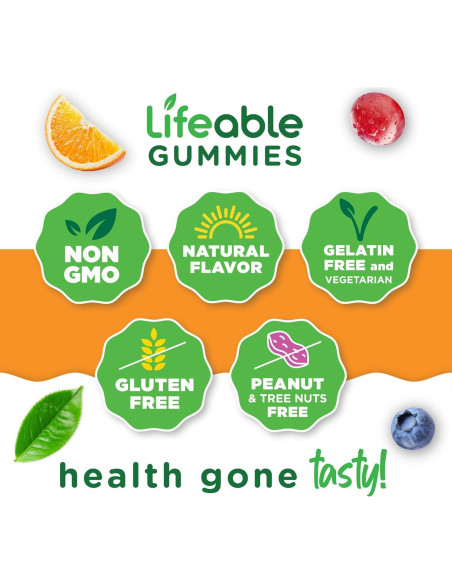 Gomitas de Vitamina D3 Lifeable 5000 UI Sabor Fresa 90 Unidades Gomitas de Vitamina D3 Lifeable 5000 UI Sabor Fresa 90 Unidades