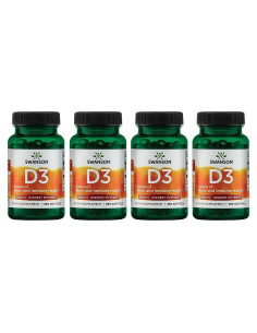 Suplemento Vitamina D3 Swanson 250 Cápsulas Blandas