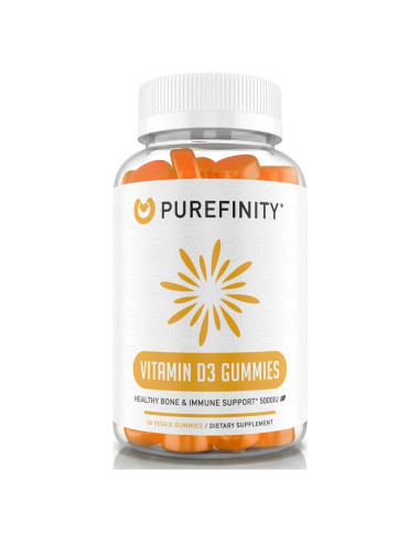 Gomitas de Vitamina D3 5000 IU Purefinity - 60 Unidades