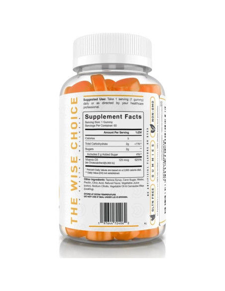 Gomitas de Vitamina D3 5000 IU Purefinity - 60 Unidades Gomitas de Vitamina D3 5000 IU Purefinity - 60 Unidades
