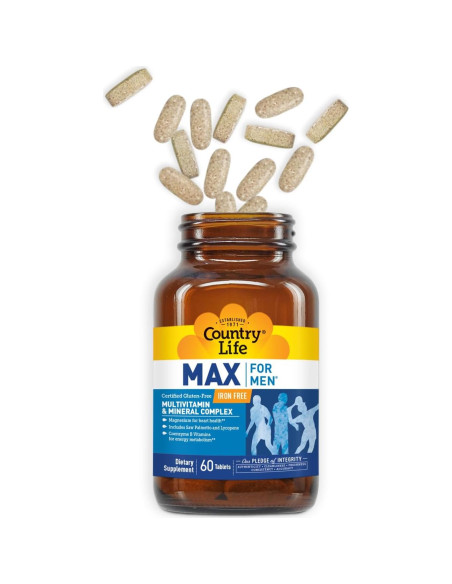 Country Life Max Multivitaminas para Hombres 60 Tabletas Vegetarianas Country Life Max Multivitaminas para Hombres 60 Tabletas Vegetarianas
