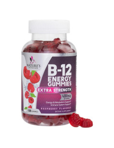 Gomitas de Energía B12 Nature's Nutrition 4500 mcg 120 Unidades