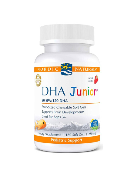 Nordic Naturals Pro DHA Junior 180 Geles Blandos Fresa 250 mg Omega-3 Nordic Naturals Pro DHA Junior 180 Geles Blandos Fresa 250 mg Omega-3