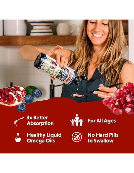 Suplemento Omega 3 Vegano Barlean's 473 ml - Aceite de Linaza y Algas Suplemento Omega 3 Vegano Barlean's 473 ml - Aceite de Linaza y Algas
