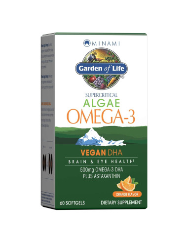 Suplemento DHA Vegano Jardín de la Vida 500mg 60 Cápsulas
