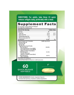 Suplemento Omega 3-6-9 La Verdad de la Naturaleza 3600mg 60 Softgels 2