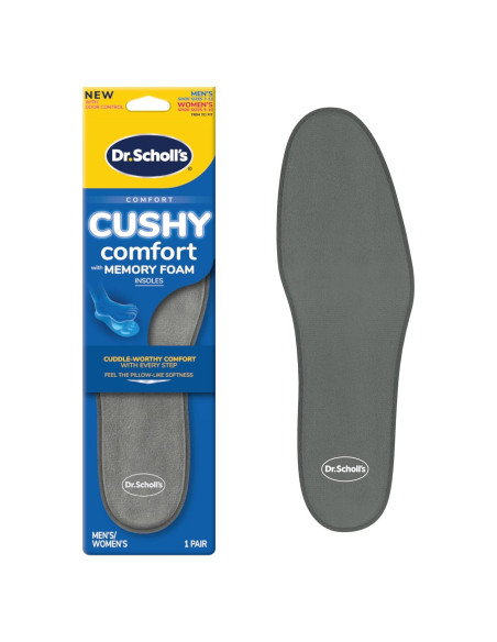 Plantillas Dr. Scholl's Cushy Comfort Unisex 1 Par Talla 7-13 Plantillas Dr. Scholl's Cushy Comfort Unisex 1 Par Talla 7-13