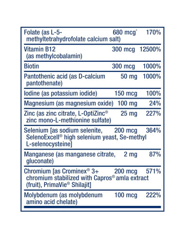 Suplemento Multivitamínico Life Extension + Cápsulas de Zinc 50 mg