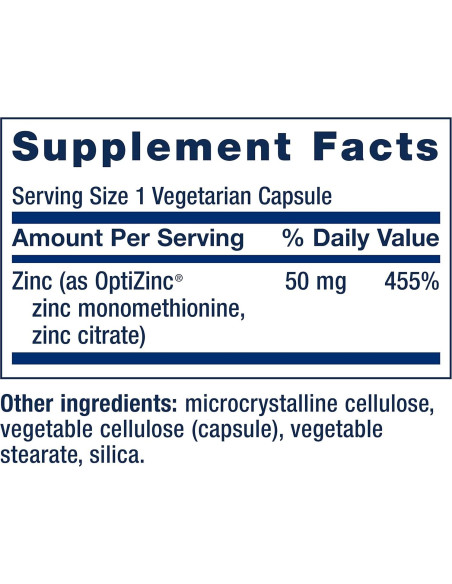 Suplemento Multivitamínico Life Extension + Cápsulas de Zinc 50 mg Suplemento Multivitamínico Life Extension + Cápsulas de Zinc 50 mg