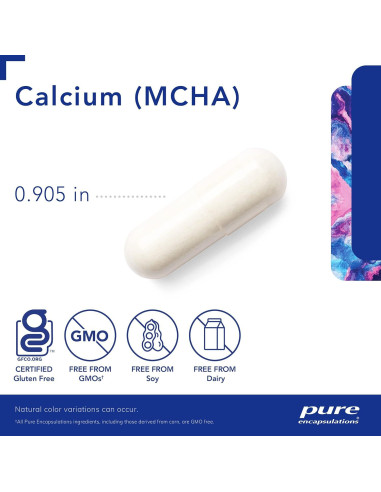 Suplemento de Calcio MCHA Pure Encapsulations 180 Cápsulas