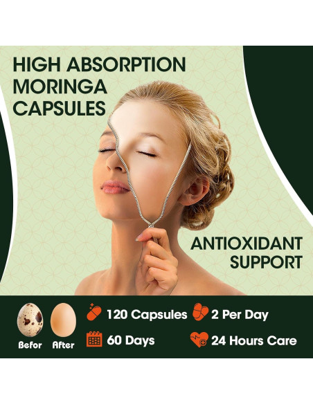 Cápsulas de Moringa Greenpeople 1500mg - 60 Unidades x 2 Cápsulas de Moringa Greenpeople 1500mg - 60 Unidades x 2
