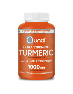 Suplemento de Cúrcuma Qunol Curcumina 1000mg 150 Cápsulas