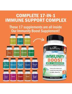Suplemento Inmunológico BioSchwartz - Vitamina C, Zinc, 90 Cápsulas 2