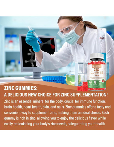 Gomitas de Zinc 50mg Riyuetian con Vitamina C y D3 - 2 Paquetes