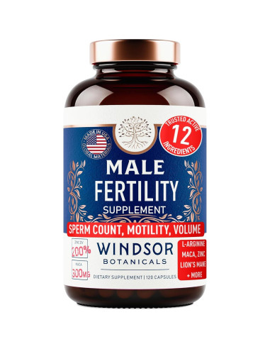 Suplemento de Fertilidad Masculina Windsor Botanicals 120 Cápsulas