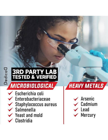 Suplemento Dedicad Test Support 120 Cápsulas 7 en 1 Energía