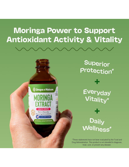 Suplemento Líquido de Moringa Gotas de Naturaleza 60 mL Vegano Suplemento Líquido de Moringa Gotas de Naturaleza 60 mL Vegano
