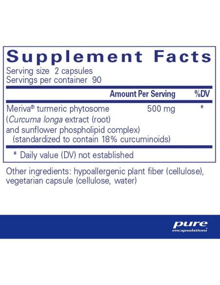 Suplemento de Curcumina Pure Encapsulations 180 Cápsulas - Salud Articular Suplemento de Curcumina Pure Encapsulations 180 Cápsulas - Salud Articular