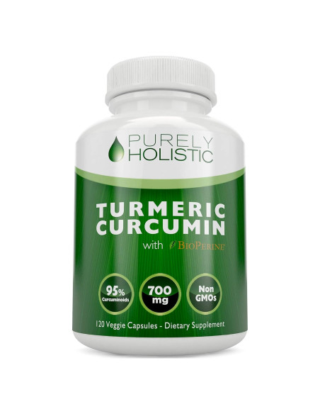Cápsulas Veganas de Cúrcuma Curcumina Purely Holistic 700mg Cápsulas Veganas de Cúrcuma Curcumina Purely Holistic 700mg