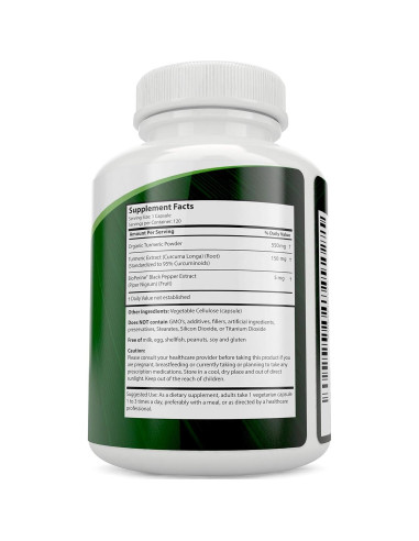 Cápsulas Veganas de Cúrcuma Curcumina Purely Holistic 700mg