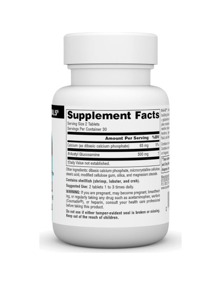 N-Acetil Glucosamina Source Naturals 250 mg 60 Tabletas N-Acetil Glucosamina Source Naturals 250 mg 60 Tabletas