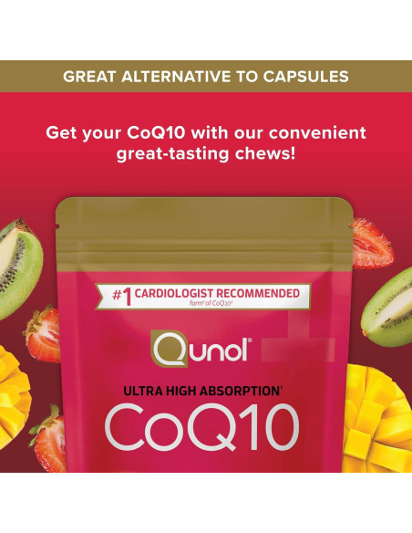Suplemento CoQ10 200mg Qunol Caramelos Blandos 90 Unidades Suplemento CoQ10 200mg Qunol Caramelos Blandos 90 Unidades