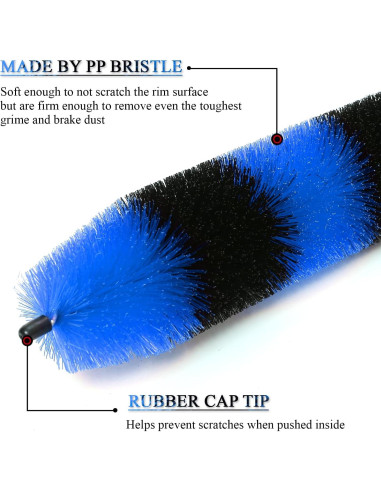 Cepillo para Ruedas TAKAVU Master - Limpieza Eficiente Azul