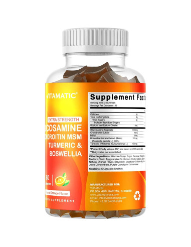 Gomitas de Glucosamina Vitamatic 60 unidades - Soporte Articular