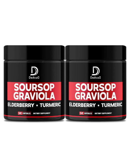 Cápsulas de Graviola Dedicad - 100 Cápsulas - Apoyo Inmunidad Cápsulas de Graviola Dedicad - 100 Cápsulas - Apoyo Inmunidad