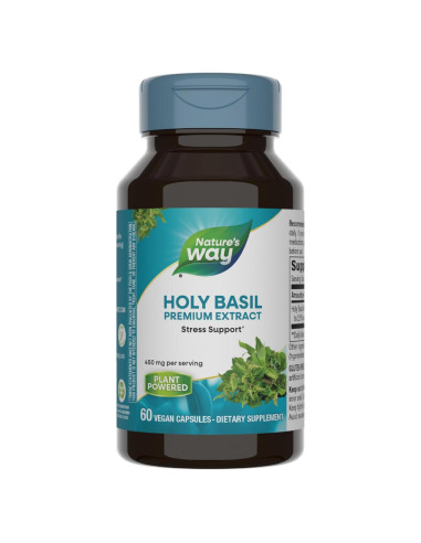Extracto de Albahaca Sagrada Nature's Way 450 mg 60 Cápsulas Veganas