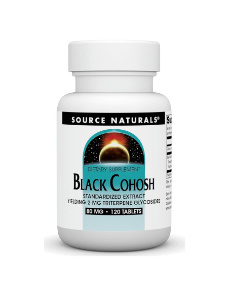 Extracto de Cohosh Negro Source Naturals 120 Tabletas 80 mg Extracto de Cohosh Negro Source Naturals 120 Tabletas 80 mg