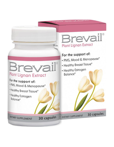 Cápsulas Brevail Barlean's 50mg Lignanos SDG Salud Seno 30u