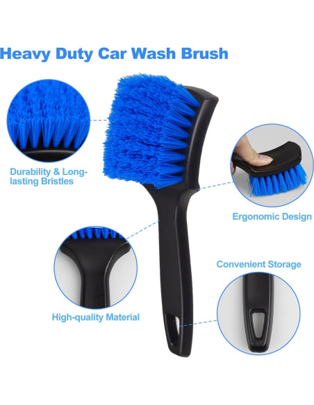 Cepillo Limpiador de Ruedas NIKCOSMK WCB-5 - Kit Completo Cepillo Limpiador de Ruedas NIKCOSMK WCB-5 - Kit Completo