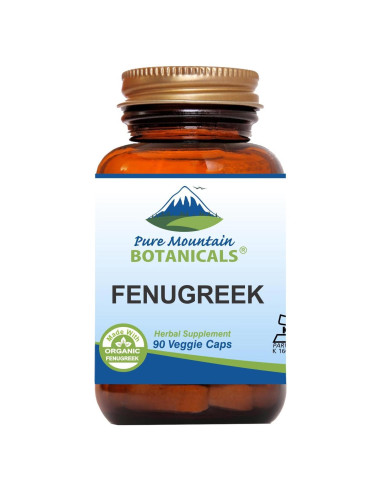Cápsulas de Fenogreco Orgánico Pure Mountain 600mg Veganas