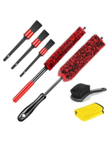 Juego de Cepillos para Llantas Fitosy - Kit de Limpieza Detallada