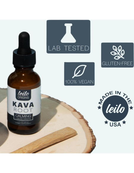Extracto Líquido de Kava LEILO 70% Sin Alcohol 29.57 ml Extracto Líquido de Kava LEILO 70% Sin Alcohol 29.57 ml