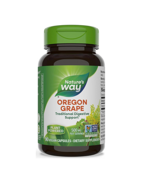 Suplemento Digestivo Uva de Oregón Nature's Way 90 Cápsulas Veganas Suplemento Digestivo Uva de Oregón Nature's Way 90 Cápsulas Veganas