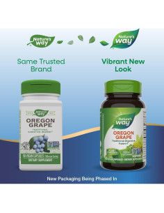Suplemento Digestivo Uva de Oregón Nature's Way 90 Cápsulas Veganas 2