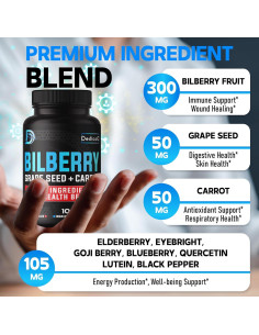 Cápsulas de Extracto de Arándano DEDICAD 150 Contadores - Salud Ocular y Corazón 2