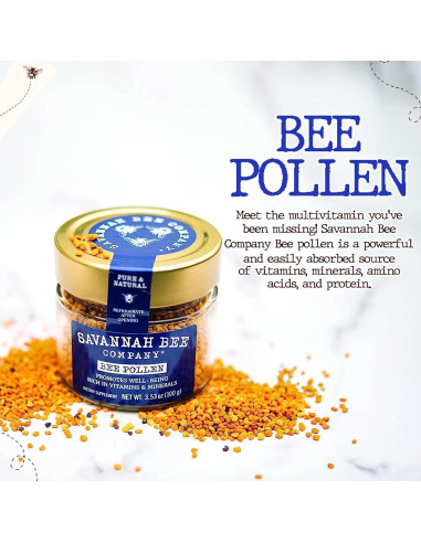 Polen de Abeja en Polvo Savannah Bee 28.35g - Suplemento Natural