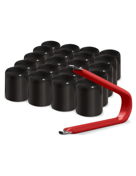 Cubiertas de Tuerca de Llantas ColorLugs Vinilo Negro 21-23 mm 25 Pzas Cubiertas de Tuerca de Llantas ColorLugs Vinilo Negro 21-23 mm 25 Pzas