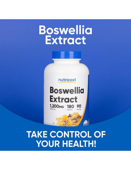 Cápsulas de Extracto de Boswellia Nutricost 1200mg 180 Caps Cápsulas de Extracto de Boswellia Nutricost 1200mg 180 Caps