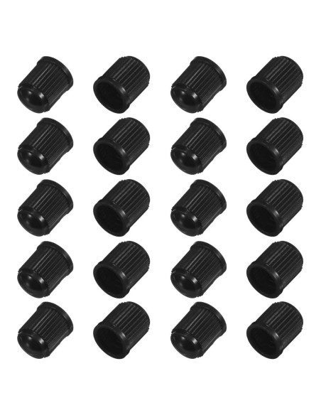 20 Tapones de Válvula de Neumático KITUREK - Universales Negros 20 Tapones de Válvula de Neumático KITUREK - Universales Negros