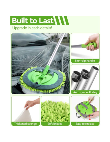 Kit de Lavado de Autos UTOS 8 Piezas con Cepillo 157 cm Kit de Lavado de Autos UTOS 8 Piezas con Cepillo 157 cm