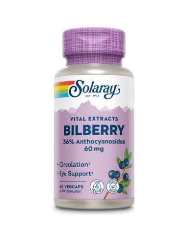 Extracto de Baya de Arándano Solaray 60 mg - 60 VegCaps